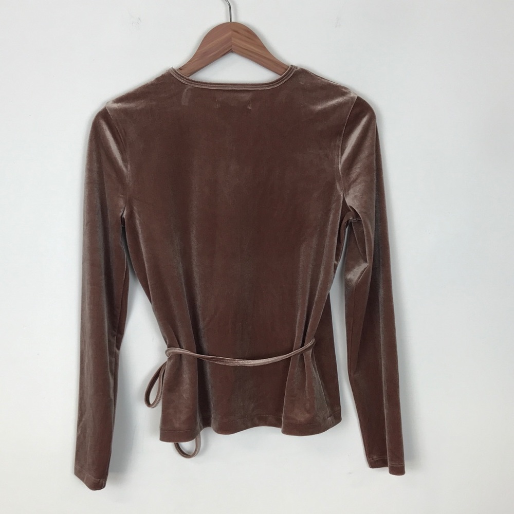 Madewell Velvet Ballet Wrap Top NWT - Picture 7 of 8